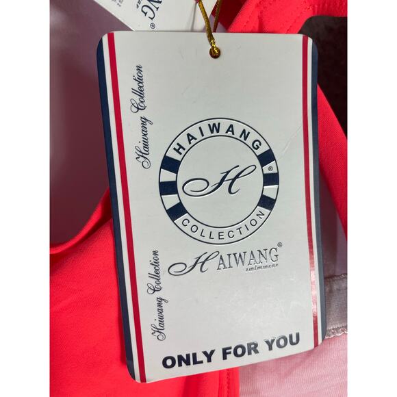 Red Swimdress 3XL One‎ Piece Tummy Control Modest Swimwear Bathing Suit - Picture 9 of 12